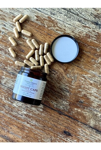 NightCaps - 60 Vegan Caps - Mulungu & Passionflower Extract Blend