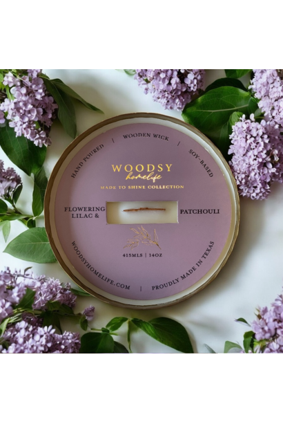 FLOWERING LILAC & PATCHOULI | Brass Bowl Candles
