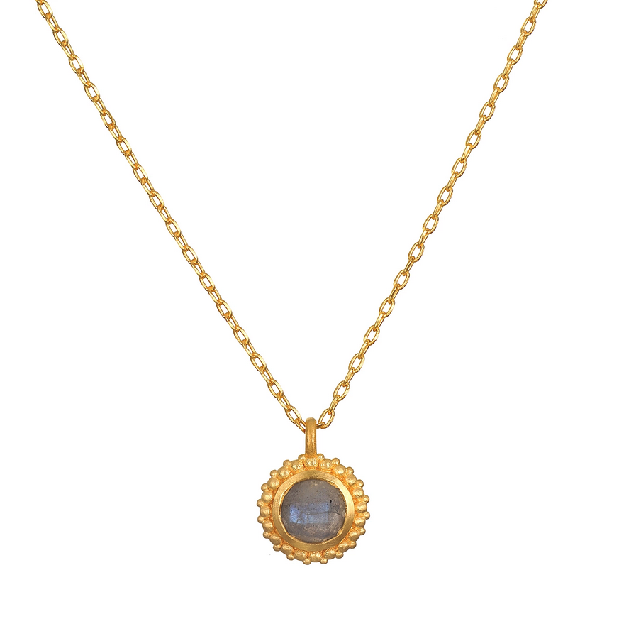 Labradorite Mandala Necklace