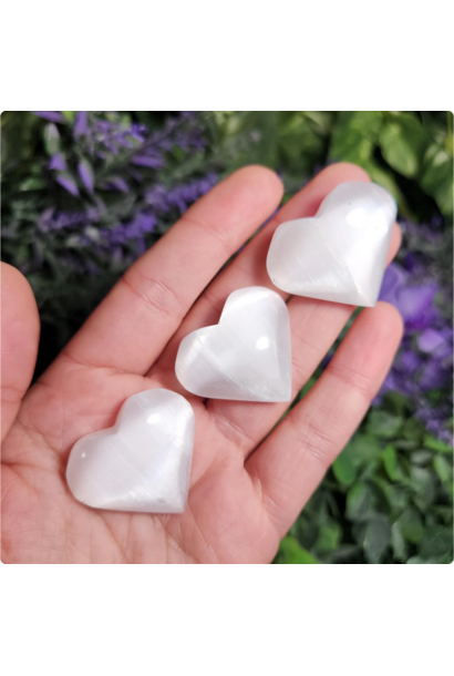 Selenite Crystal Heart | Mini