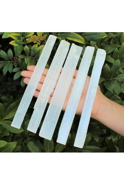 Selenite Wand | Raw | 7.5" Long