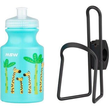 MSW Giraffe Kids Water Bottle and Cage Kit