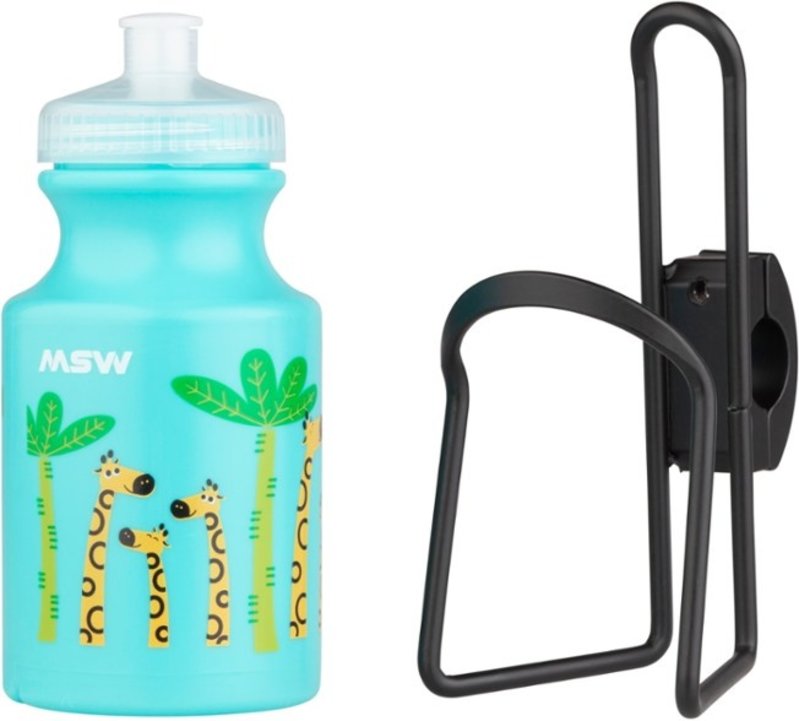 MSW Giraffe Kids Water Bottle and Cage Kit
