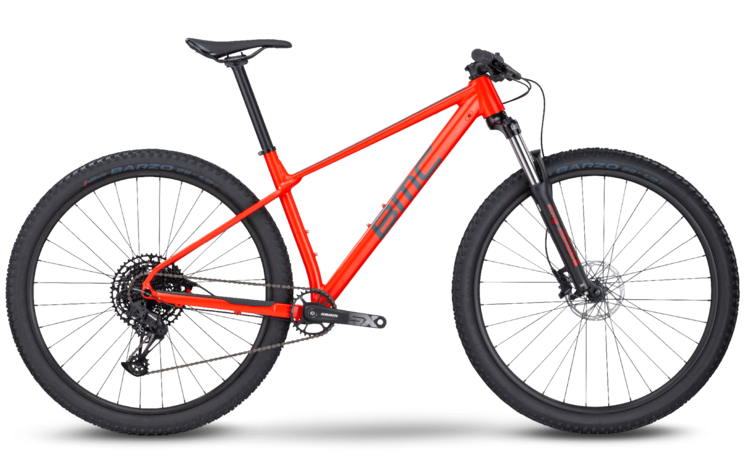 BMC Twostroke AL FOUR, Neon Red/Grey, Size S