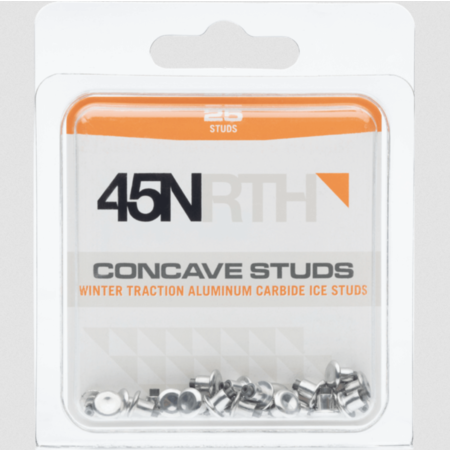 45NRTH Concave Carbide Aluminum Studs, 25 Pieces