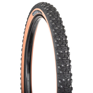 45NRTH 45NRTH Kahva Tire - 29 x 2.25, Tubeless, Folding, Tan, 60tpi, 252 Concave Carbide Studs
