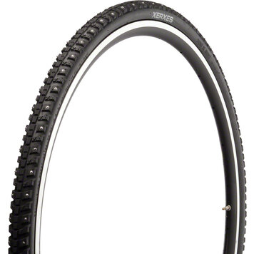 45NRTH 45NRTH Xerxes Tire - 700 x 30, Clincher, Steel, Black, 33tpi, 140 Carbide Steel Studs