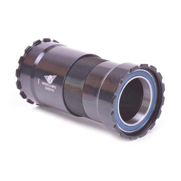 Wheels Manufacturing Wheels Manufacturing, Bottom bracket, 386EVO Threaded, For 30mm spindle, Steel Bearings