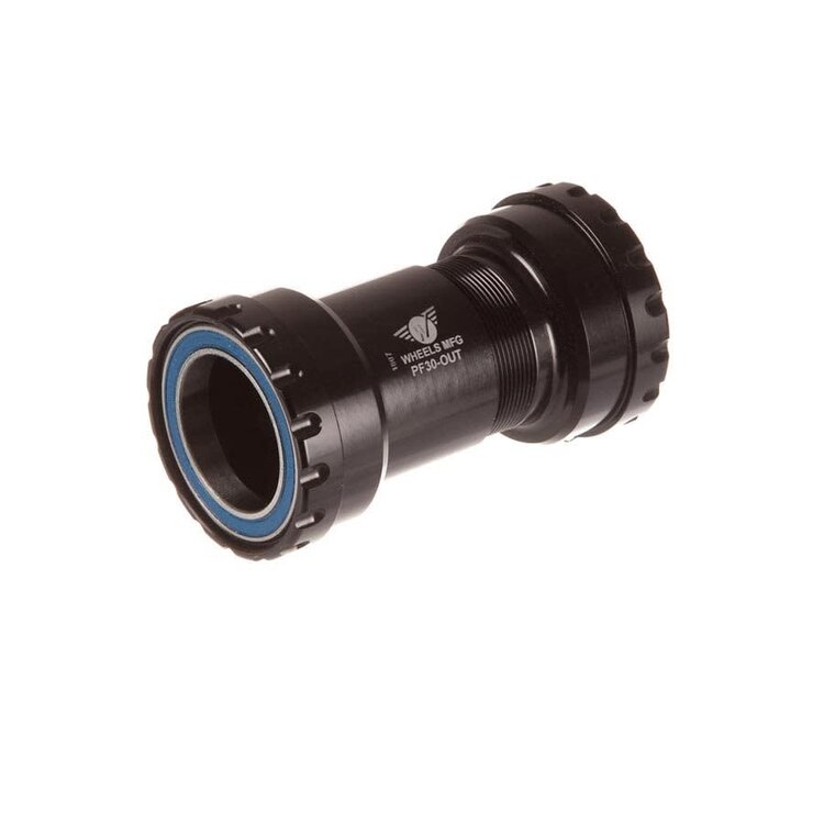 Wheels Manufacturing Bottom Bracket, PF30 to External 30mm BB, Press Fit BB, PF30, Spindle: 30mm, Width: 68mm, Diameter: 46mm