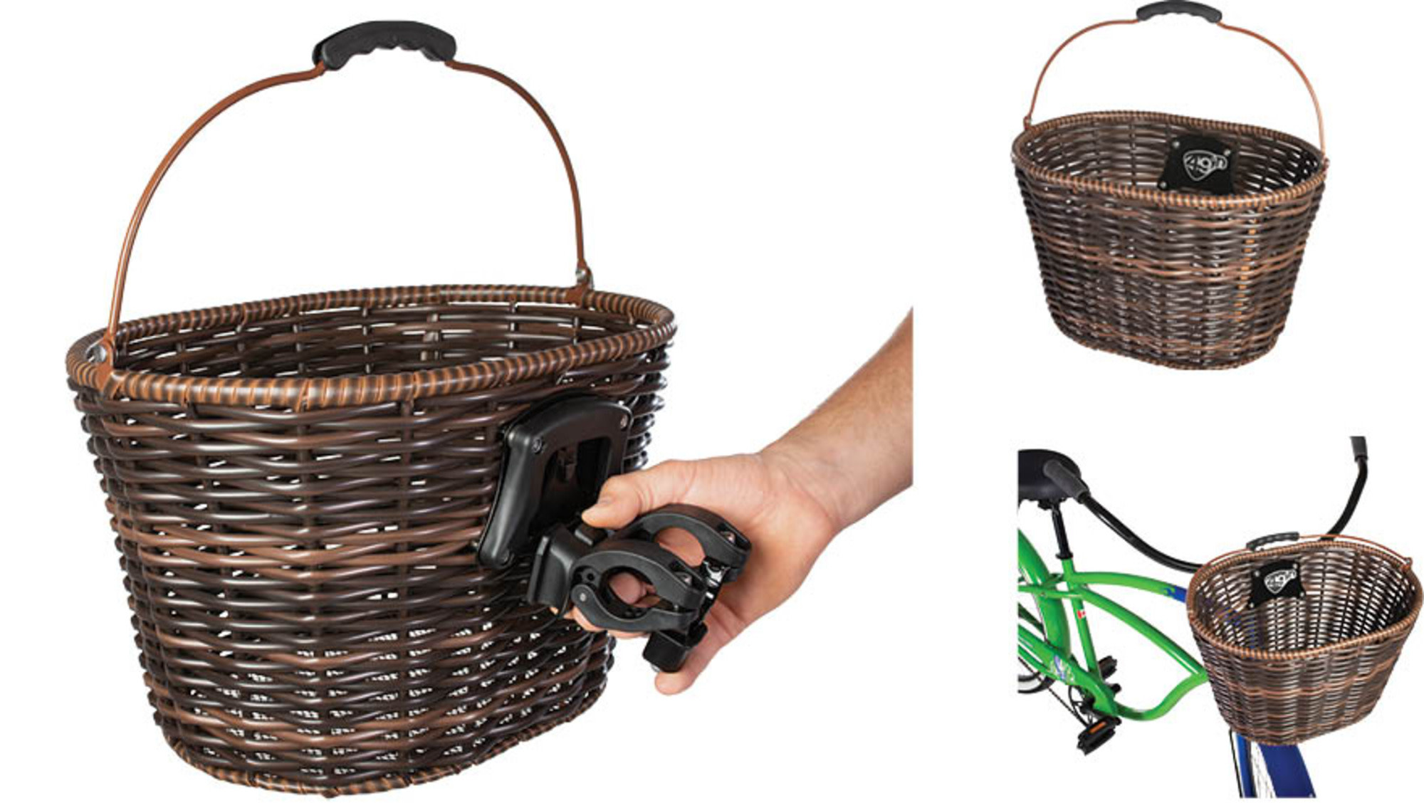 ST. LAWRENCE Basket– WICKER DLX QR - Dream Cyclery