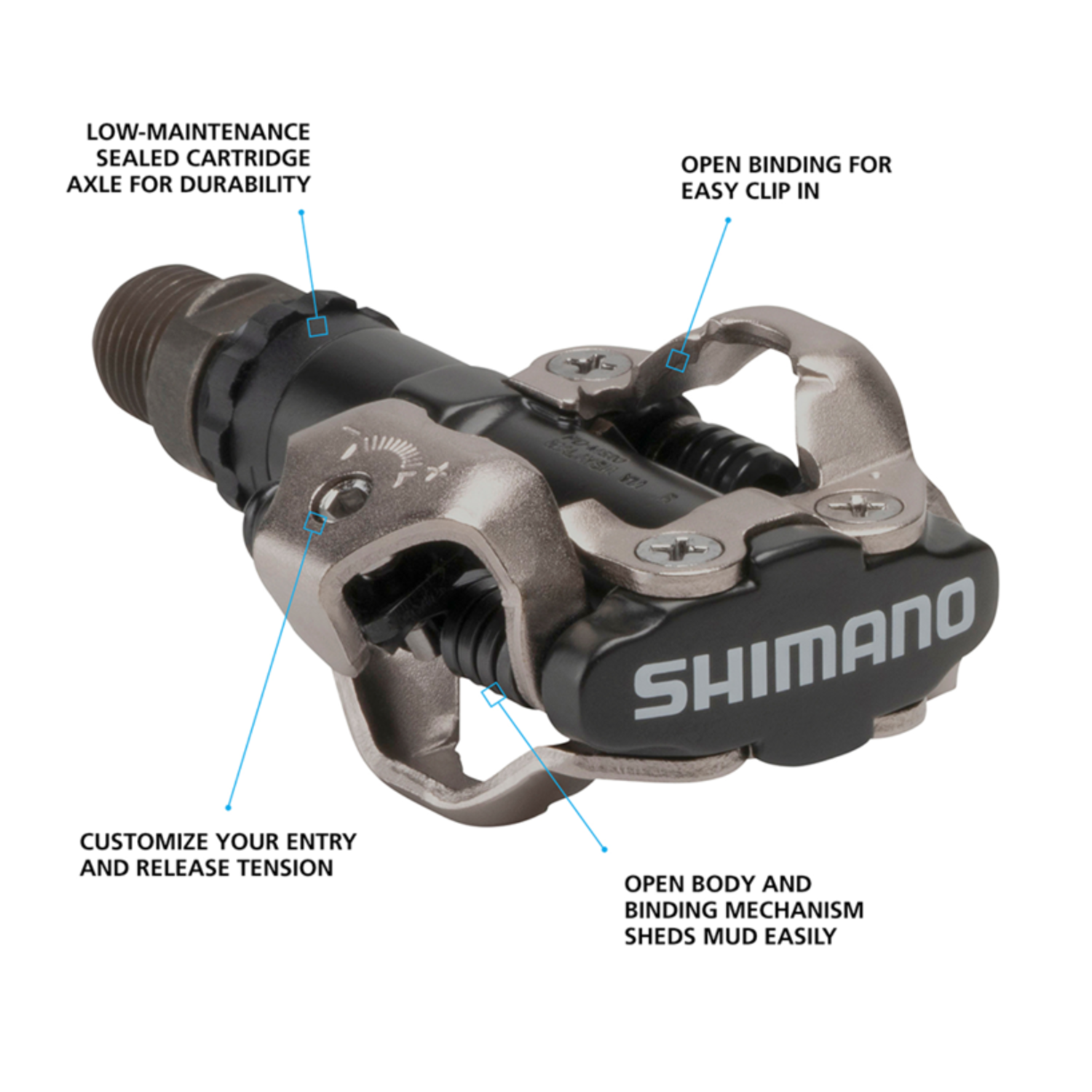 PD-M520 Black MTB SPD - Dream Cyclery