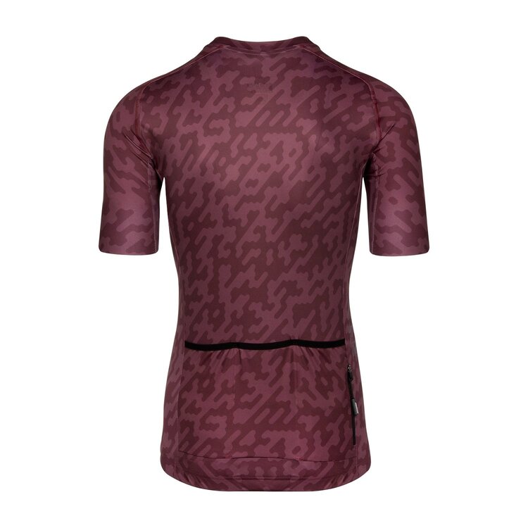 BiORACER Men's Spitfire Jersey SS Bordeaux Noise