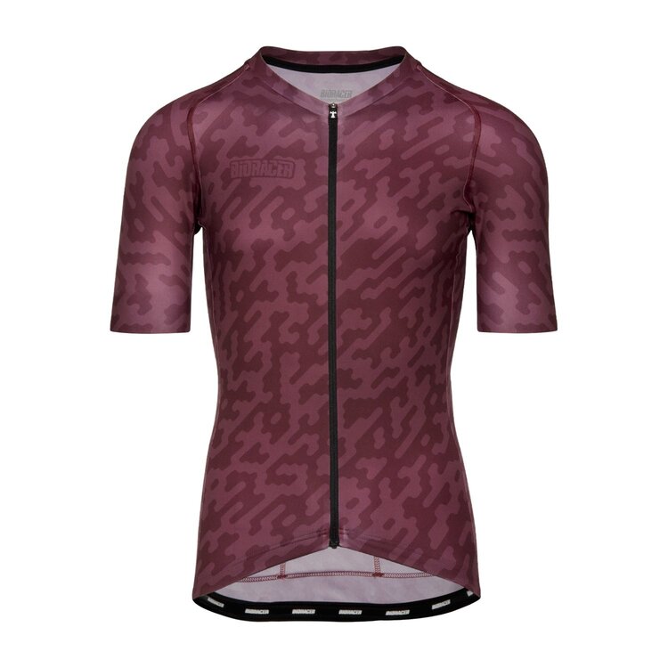 BiORACER Men's Spitfire Jersey SS Bordeaux Noise