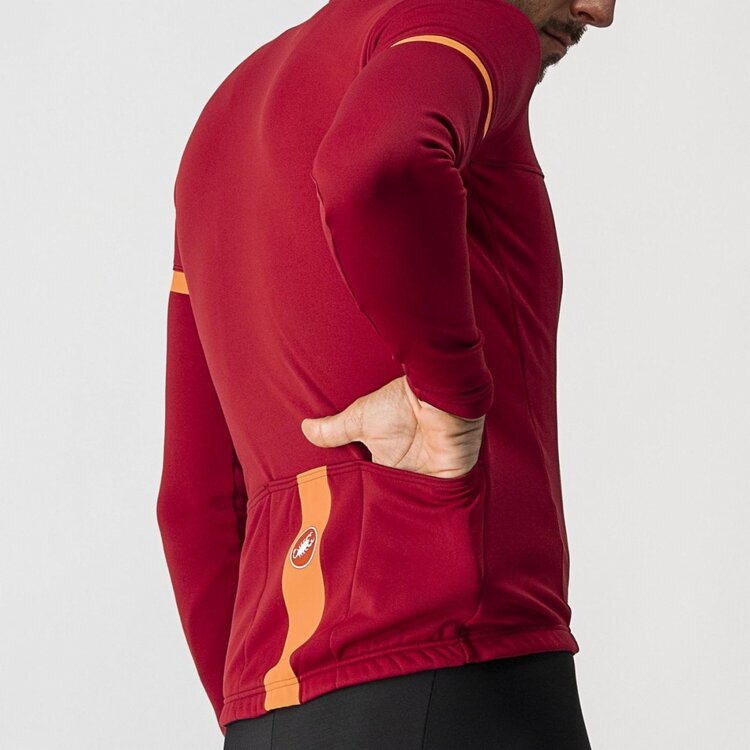 Castelli Castelli Fondo 2 Jersey FZ, Men's, Pro Red/Orange Reflex