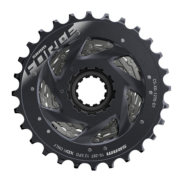 SRAM FORCE XG-1270, Cassette, Silver, Speed: 12, 10-33T