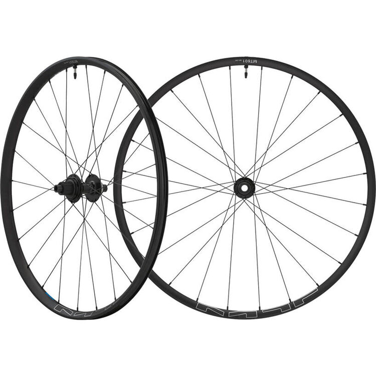 Shimano WHEEL, WH-MT601-B-29, F&R 24H, FOR 12S F:15/R:12MM E-THRU, TUBELESS, OLD:110/148MM, BLACK, W/TUBELESS TAPE, FOR CL DISC