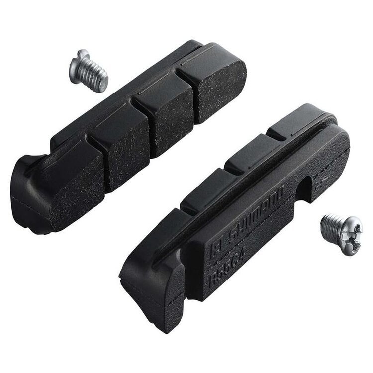 Shimano R55C4 CARTIDGE-TYPE BRAKE SHOE & FIXING BOLTS, 1 PAIR