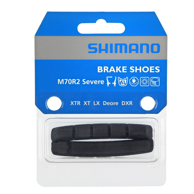 Shimano M70R2 SEVERE BRAKE SHOE, MTB BRAKE SHOE, 1 PAIR