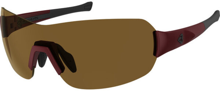 Ryders PACE POLY DK RED MATTE / BROWN LENS