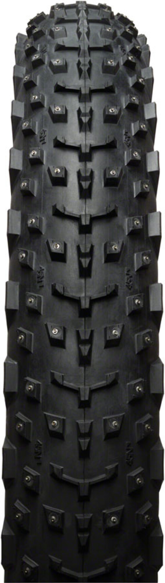 45NRTH 45NRTH Dillinger 4 Tire - 26 x 4, Tubeless, Folding, Black, 120tpi, 240 Concave Carbide Aluminum Studs
