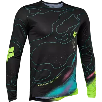 Fox Racing Flexair Lunar Jersey LS, Men's, Black