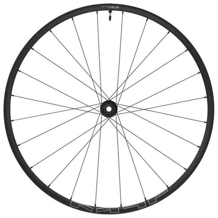 Shimano WHEEL, WH-MT601-B-29, FRONT, RIM 29, 24H F:15MM E-THRU, TUBELESS, OLD:110MM, BLACK, W/TUBELESS TAPE, FOR CL DISC