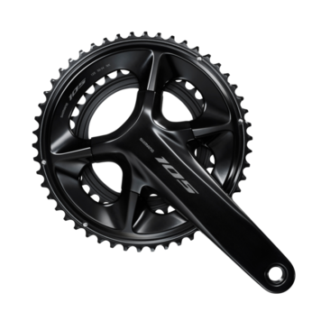 Shimano FRONT CHAINWHEEL, FC-R7100, 105, FOR REAR 12-SPEED, HOLLOWTECH 2, 172.5MM, 52-36T W/O CG, W/O BB PARTS, BLACK