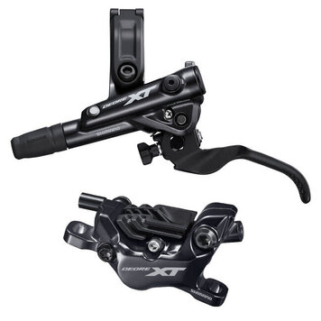 Shimano DISC BRAKE ASSEMBLED SET/J-KIT, XT, BL-M8100(L), BR-M8120(F), METAL PAD (W/FIN), 1000MM HOSE (SM-BH90-SBM BLACK)