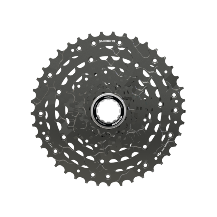 Shimano CASSETTE SPROCKET, CS-LG400-9, CUES, 9-SPEED, 11-13-15-17-20-23-28-34-41T (11 Speed chain must be used with this cassette)