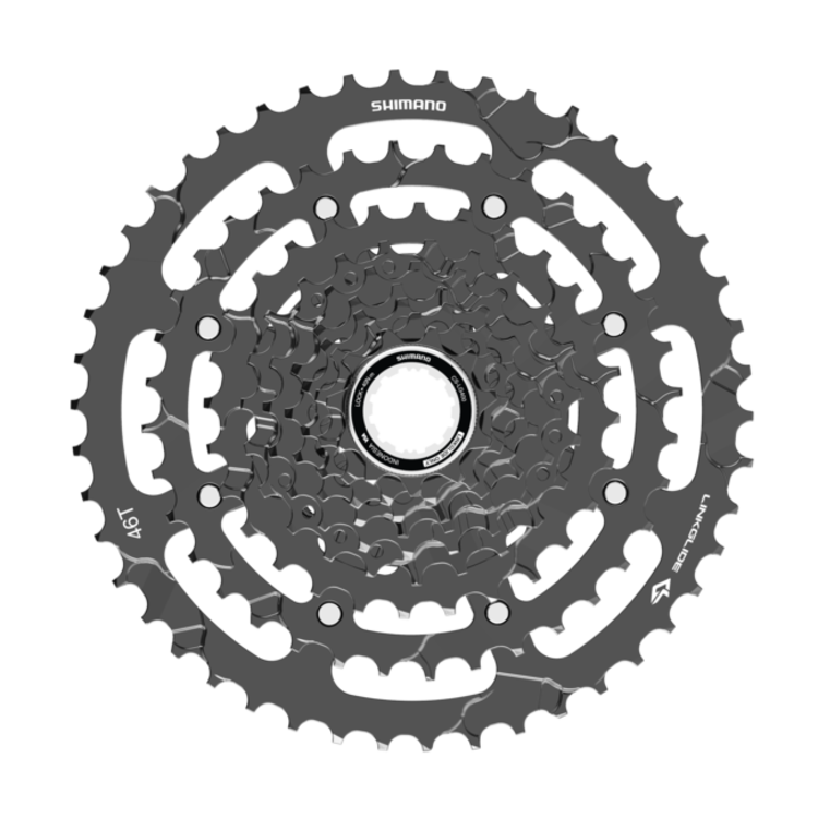 Shimano CASSETTE SPROCKET, CS-LG400-9, CUES, 9-SPEED, 11-13-15-17-20-23-28-36-46T