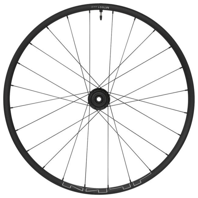 Shimano WHEEL, WH-MT601-B-27.5, REAR, RIM 27.5, 24H, FOR 12-S, R:12MM E-THRU, TUBELESS, OLD:148MM, BLACK, W/TUBELESS TAPE, FOR CL DISC