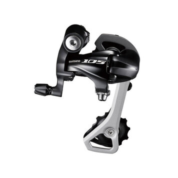 Shimano REAR DERAILLEUR, RD-5701-L, 105, GS 10-SPEED DIRECT ATTACHMENT, COMPATIBLE WITH LOW GEAR 27-32T FOR DOUBLE, 25-30T FOR TRIPLE, BLACK
