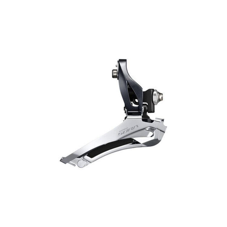 Shimano FRONT DERAILLEUR, FD-R3000, SORA, FOR REAR 9-SPEED, BRAZED-ON TYPE FOR DOUBLE CHAINWHEEL