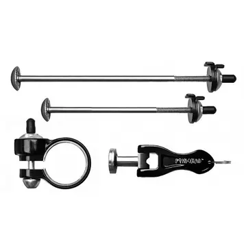 Pinhead 3 Pack Lock Set - QR Wheel Skewer Locks and Seatpost Lock