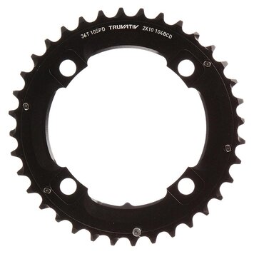 SRAM 36T  Outer Chainring, 10 sp, BCD 104mm, 4-Bolt For L-pin GXP