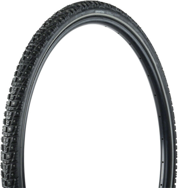 45NRTH Gravdal 700c x 38mm Clincher Tire with 252 Carbide Steel Studs