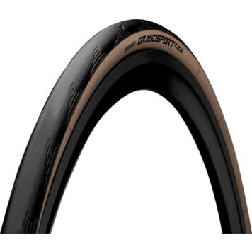 Continental Continental Grand Sport Race Tire - 700x28, Clincher, Folding, Black/Brown, PureGrip, NyTech Breaker