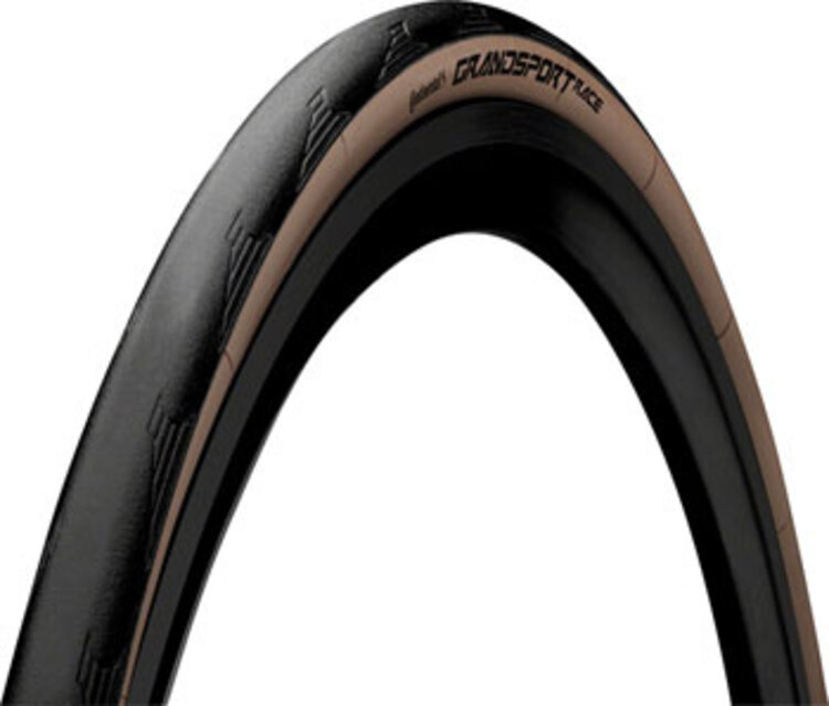 Continental Continental Grand Sport Race Tire - 700 x 28, Clincher, Folding, Black/Brown, PureGrip, NyTech Breaker
