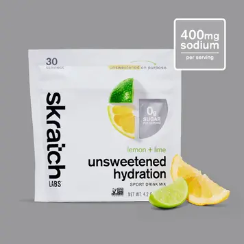 Skratch Labs Unsweetened Lemon + Lime Hydration Sport Drink Mix