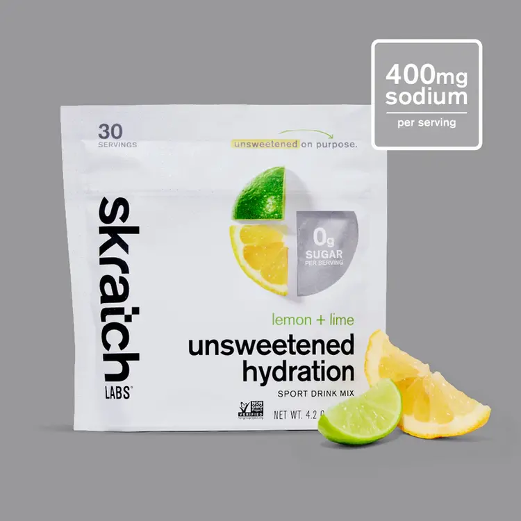 Skratch Labs Unsweetened Lemon + Lime Hydration Sport Drink Mix