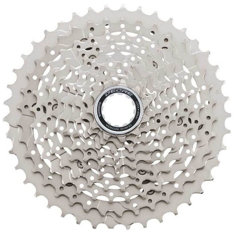 Shimano CASSETTE SPROCKET, CS-M4100, 11-46T, DEORE, 10-SPEED, 11-13-15-18-21-24-28-32-37-46T
