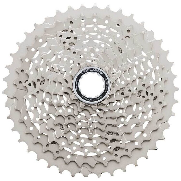 Shimano CASSETTE SPROCKET, CS-M4100, 11-42T, DEORE, 10-SPEED, 11-13-15-18-21-24-28-32-37-42T