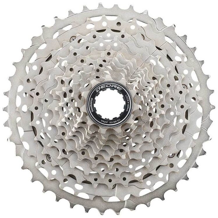 Shimano CASSETTE SPROCKET, CS-M5100, 11-42T, DEORE, 11-SPEED, 11-13-15-17-19-21-24-28-32-37-42T