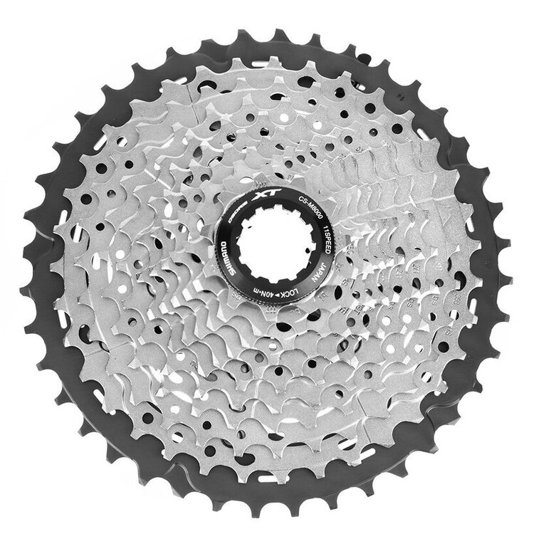 Shimano CASSETTE SPROCKET, CS-M8000 11-40T, DEORE XT, 11-SPEED, 11-13-15-17-19-21-24-27-31-35-40T