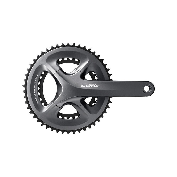 Shimano FRONT CHAINWHEEL,FC-R2000, CLARIS COMPACT DRIVE TYPE, 175MM 2-PCS FC, FOR REAR 8-SPEED, 50X34T W/O BB, W/O CHAIN GUARD