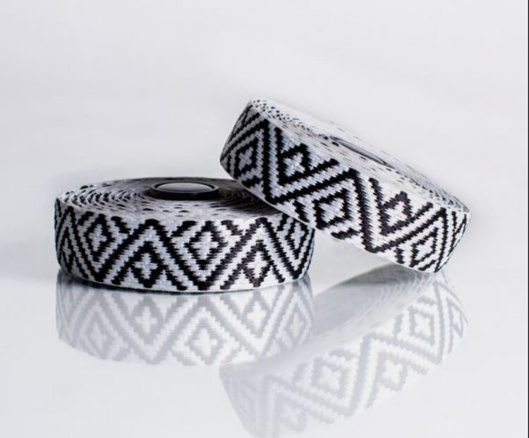 BTP Bartape BTP BARTAPE-WOVEN DIAMOND STAR-BLACK WHITE