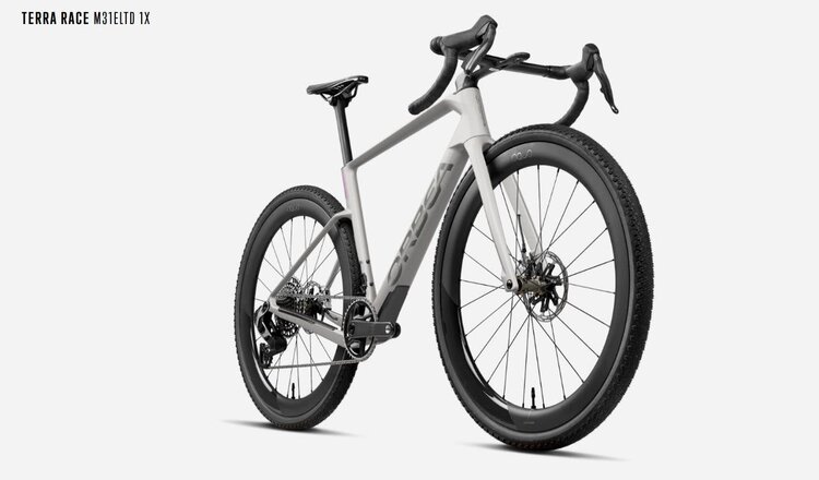 ORBEA Orbea, Terra Race M31e LTD 1X, MYO Custom Metallic Spark Silver/ Titanium (Matte), MEDIUM