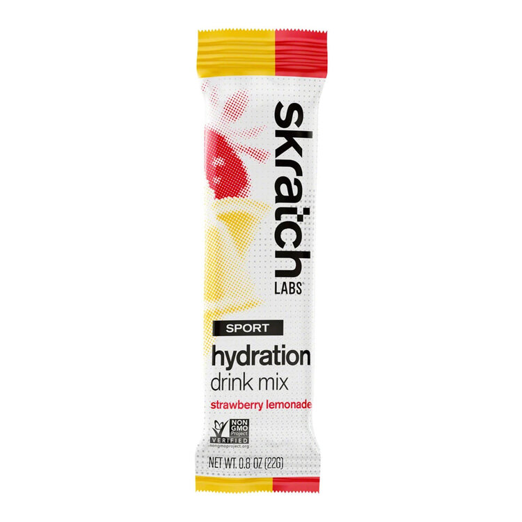 Skratch Labs Hydration Sport Drink Mix, Strawberry Lemonade, Single Serving