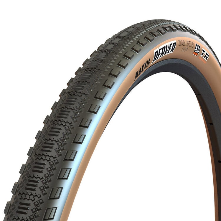 Maxxis Maxxis, Reaver, Gravel Tire, 700x45C, Folding, Tubeless Ready, HYPR-X, EXO, 120TPI, Tanwall