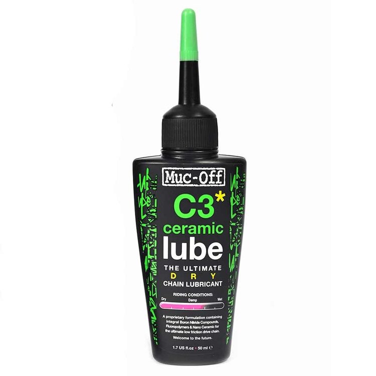 Muc-Off Muc-Off, C3 Ceramic Dry Lubricant, 50ml with UV Torch
